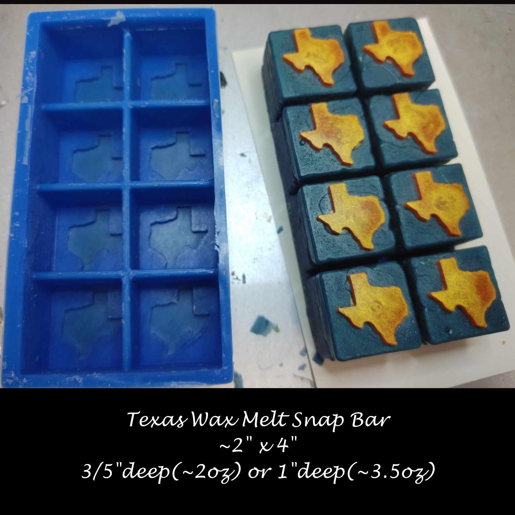 Fleur-de-lis Snap Out Center Wax Melt Snap Bar Silicone Mold