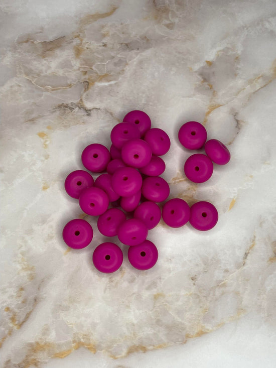 14mm Abacus Bead Very Berry #35