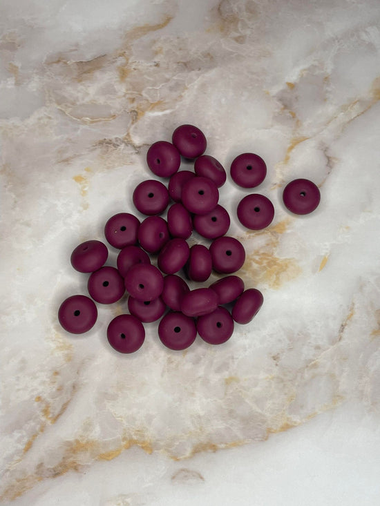 14MM ABACUS BEAD MERLOT #24