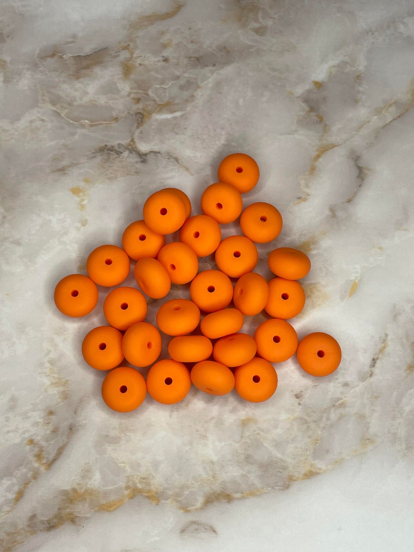 14mm Abacus Bead Tangerine #37