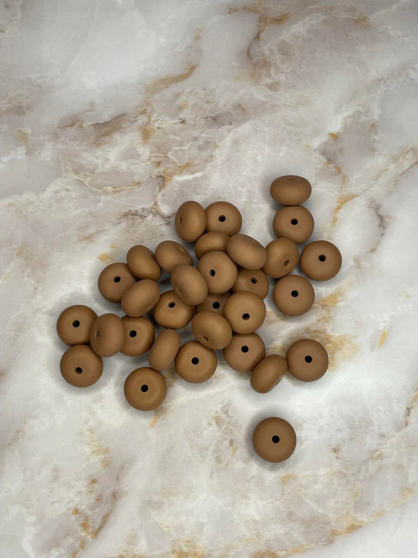 14MM ABACUS BEAD HAZELNUT #77