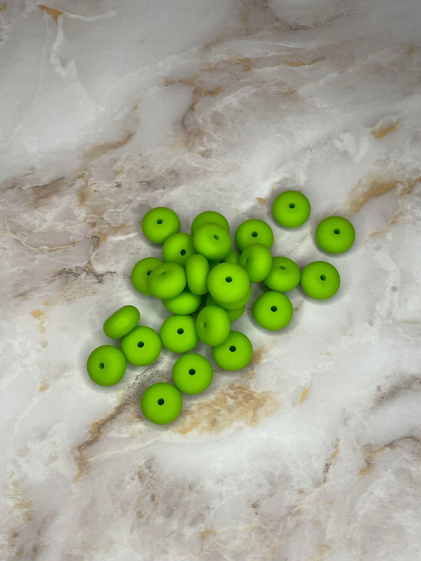 14MM ABACUS BEAD GRANNY SMITH #5