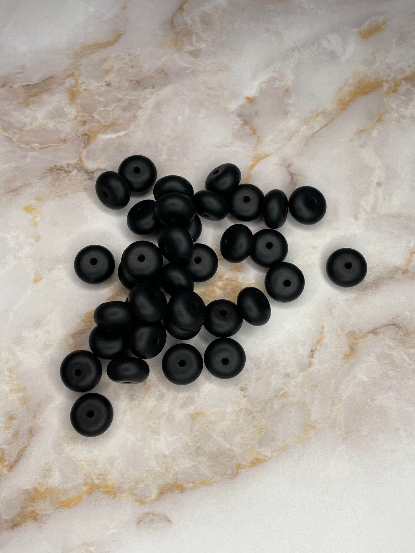 14MM ABACUS BEAD BLACK #27