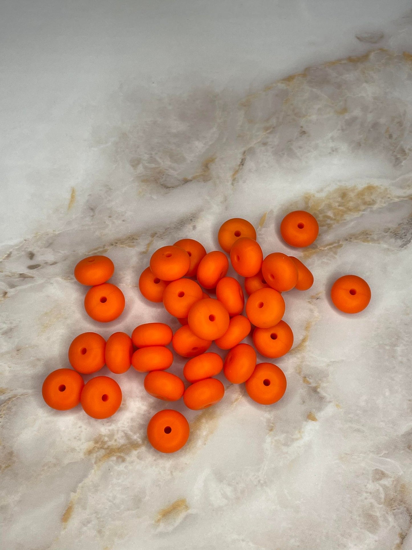 14mm Abacus Bead Safety Orange #8