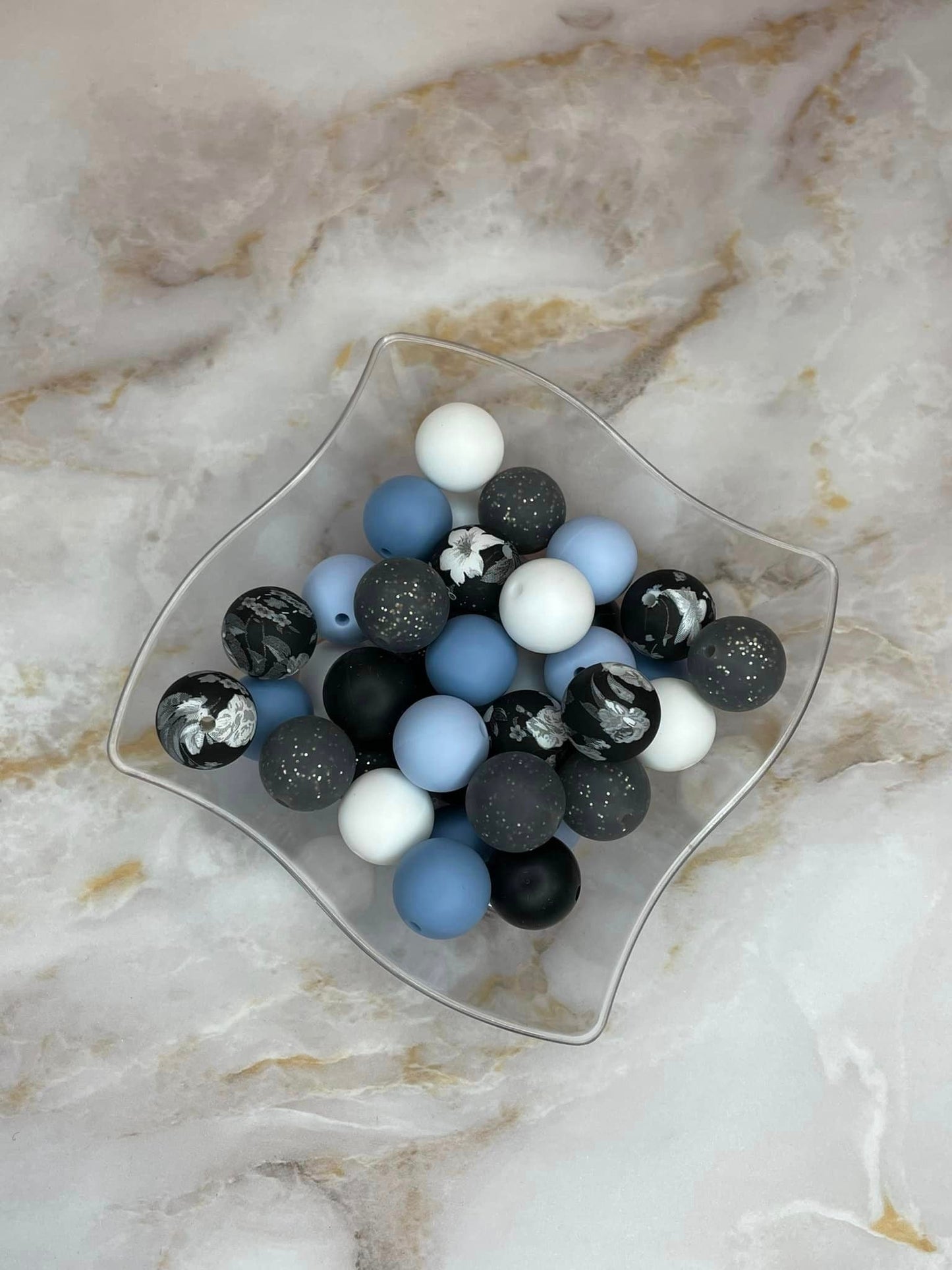 *KAELANN'S KREATION* 15MM SILICONE BEAD MIX #77 (24ct)