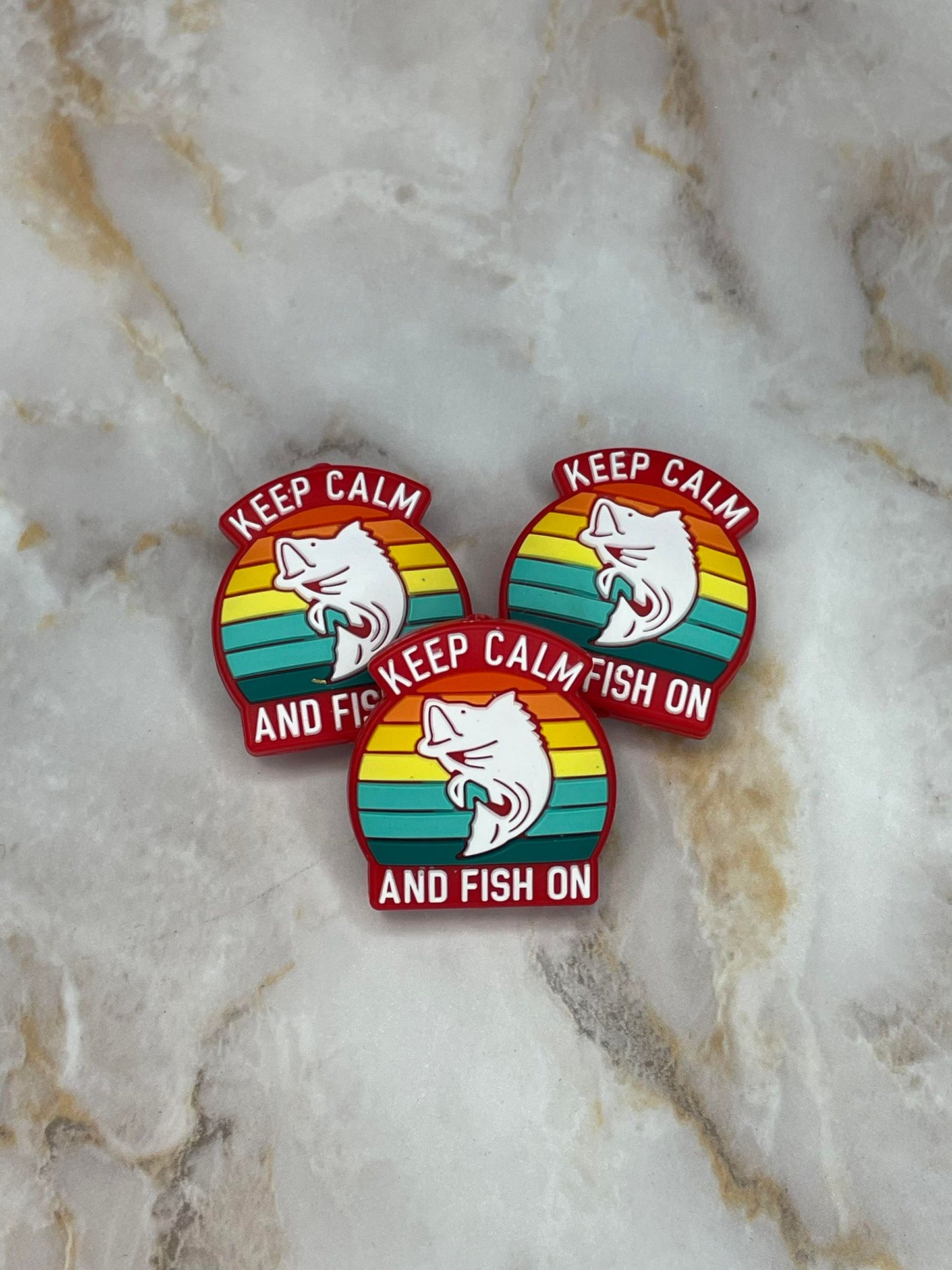 KEEP CALM FISH ON SILICONE FOCAL B46