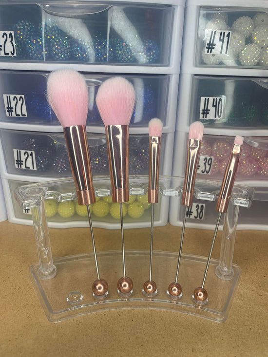 5PC BEADABLE MAKEUP BRUSH SET