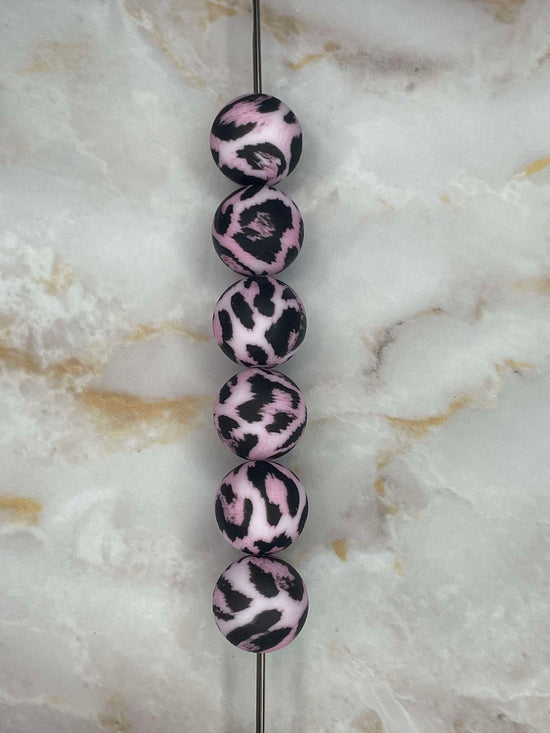 P567 SOFT PINK LEOPARD 15MM PRINT