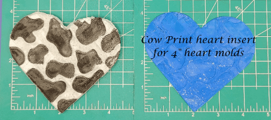 4" Heart Inserts - Silicone Freshie Molds