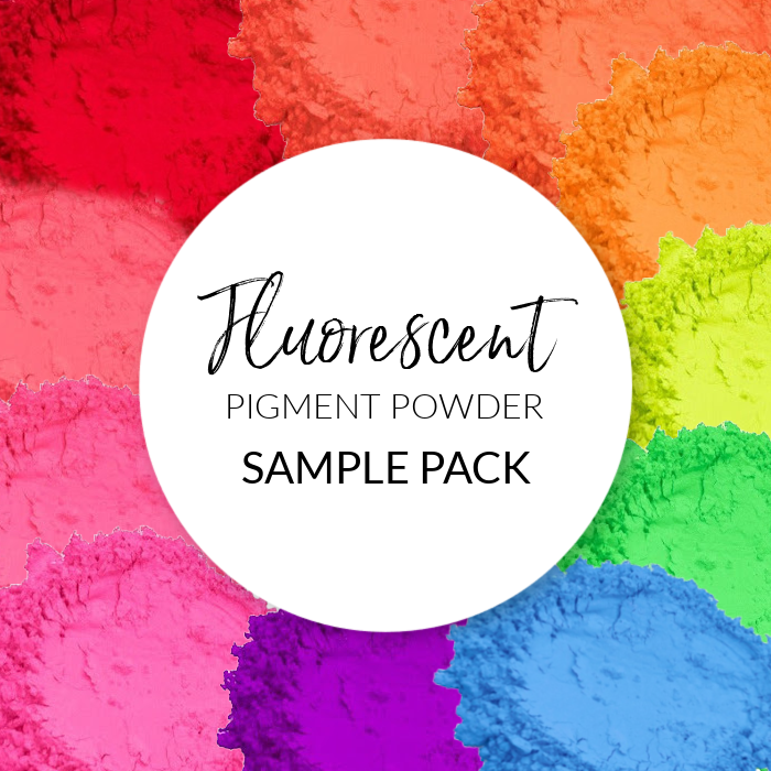 * Neon Fluorescent Pigment Sample Pack - 12 Fluorescent Colors