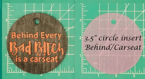 3.5" Circle Inserts - Quotes and Sayings - Silicone Freshie Mold