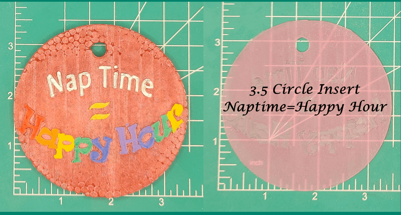 3.5" Circle Inserts - Quotes and Sayings - Silicone Freshie Mold