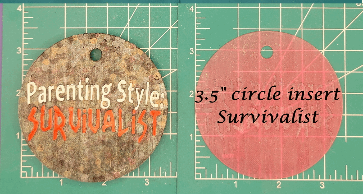 3.5" Circle Inserts - Quotes and Sayings - Silicone Freshie Mold