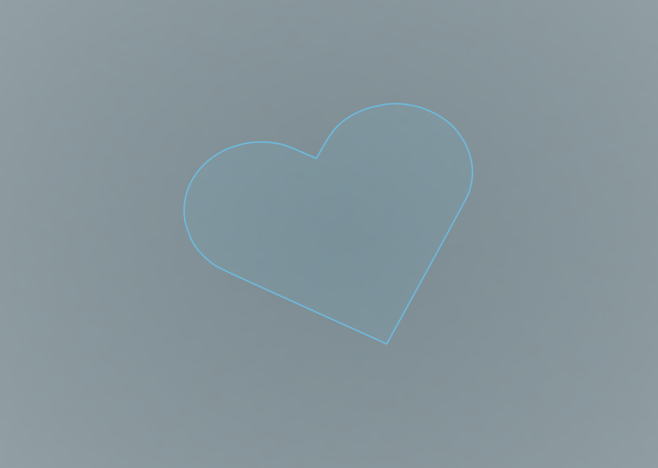 Heart 3in Vector SVG Digital Download