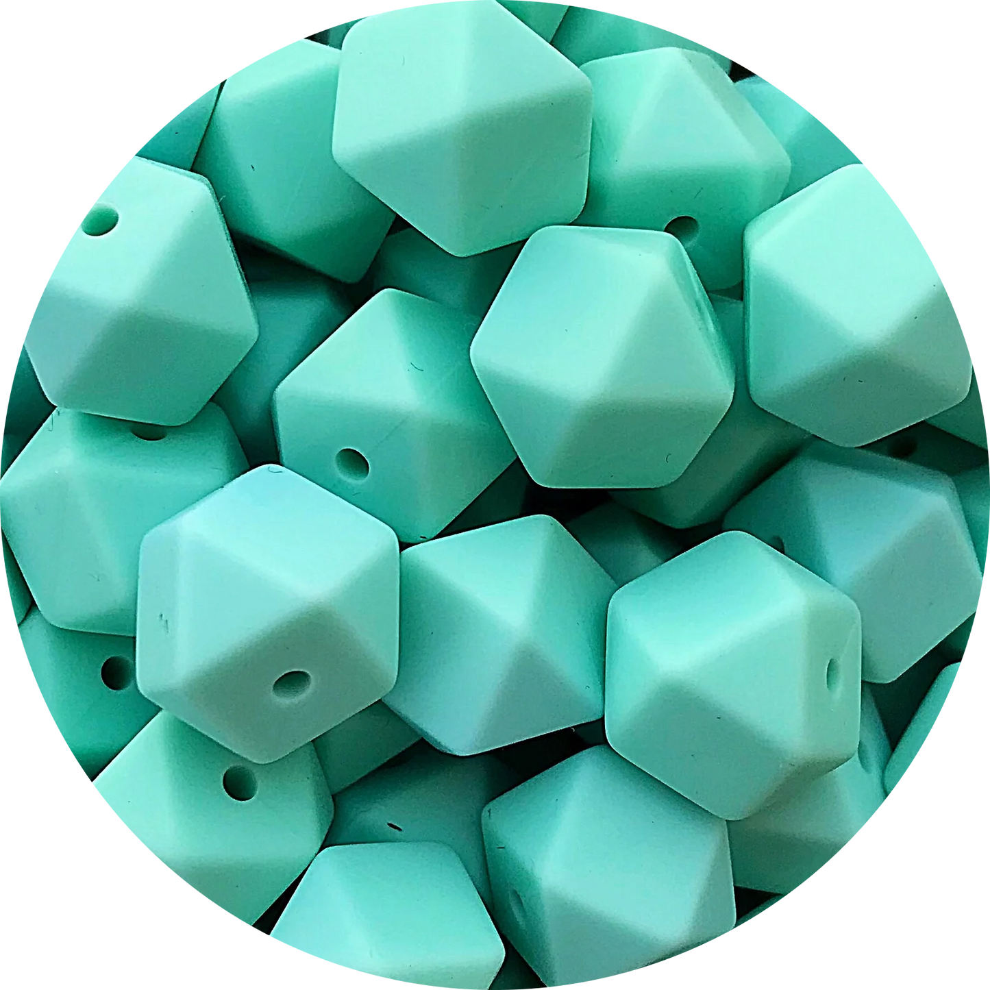 14MM HEXAGON SEAFOAM #38