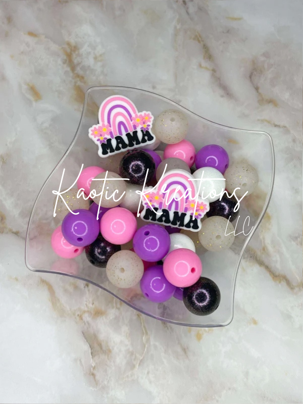 *KAELANN'S KREATION* 15MM SILICONE BEAD MIX #131 (24ct)