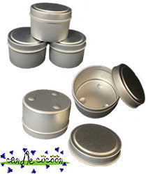 4oz Round Tins with Lid - Hold ~ 3oz of wax.