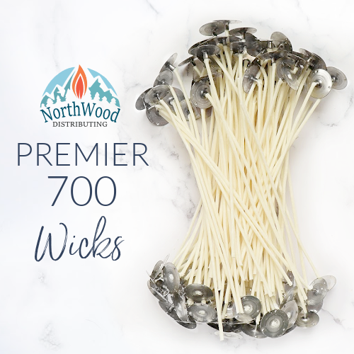 6" Premier 700 Candle Wicks - Braided Cotton Core Wicks