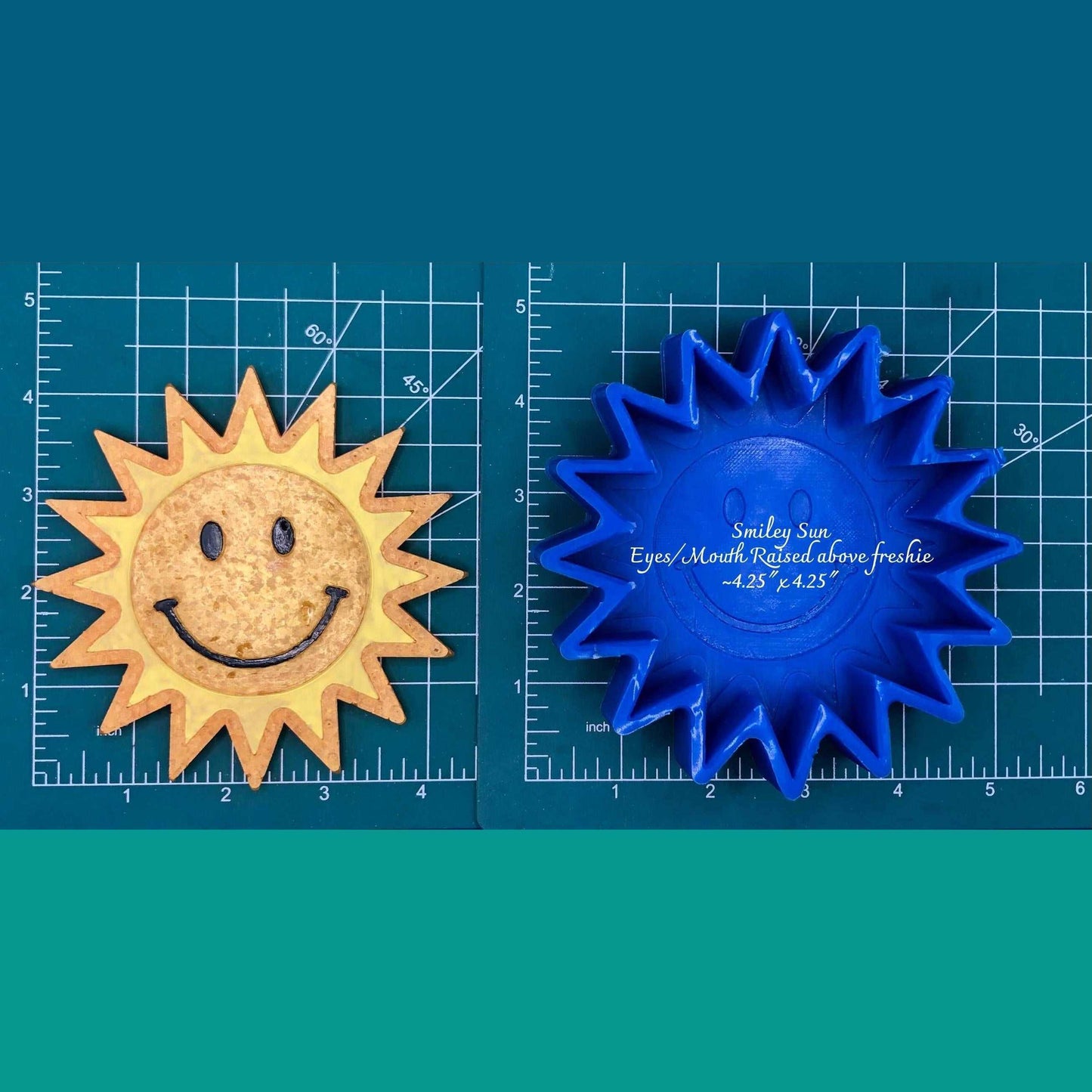 Smiley Face Emoji Sun - Silicone freshie mold