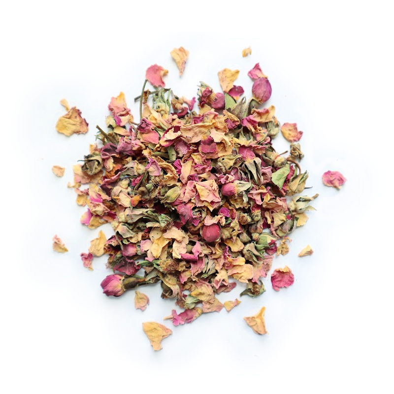 Pink Rose Petals & Buds - Dried Botanicals for Crafting