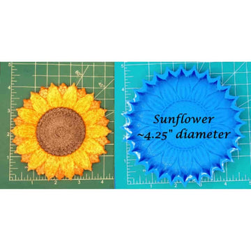 Sunflower 4.25" Silicone Freshie Mold