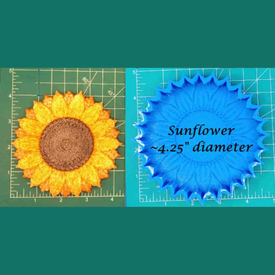 Sunflower 4.25" Silicone Freshie Mold
