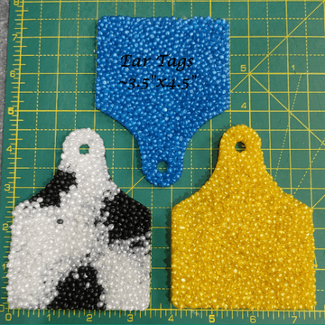 Cow Ear Tag - Silicone Freshie Mold