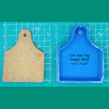 Cow Ear Tag - Silicone Freshie Mold