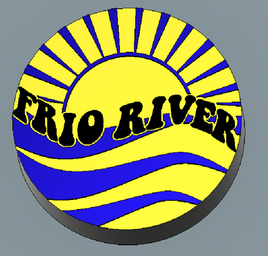 Frio River - 4" diameter circle -  Silicone Freshie Mold