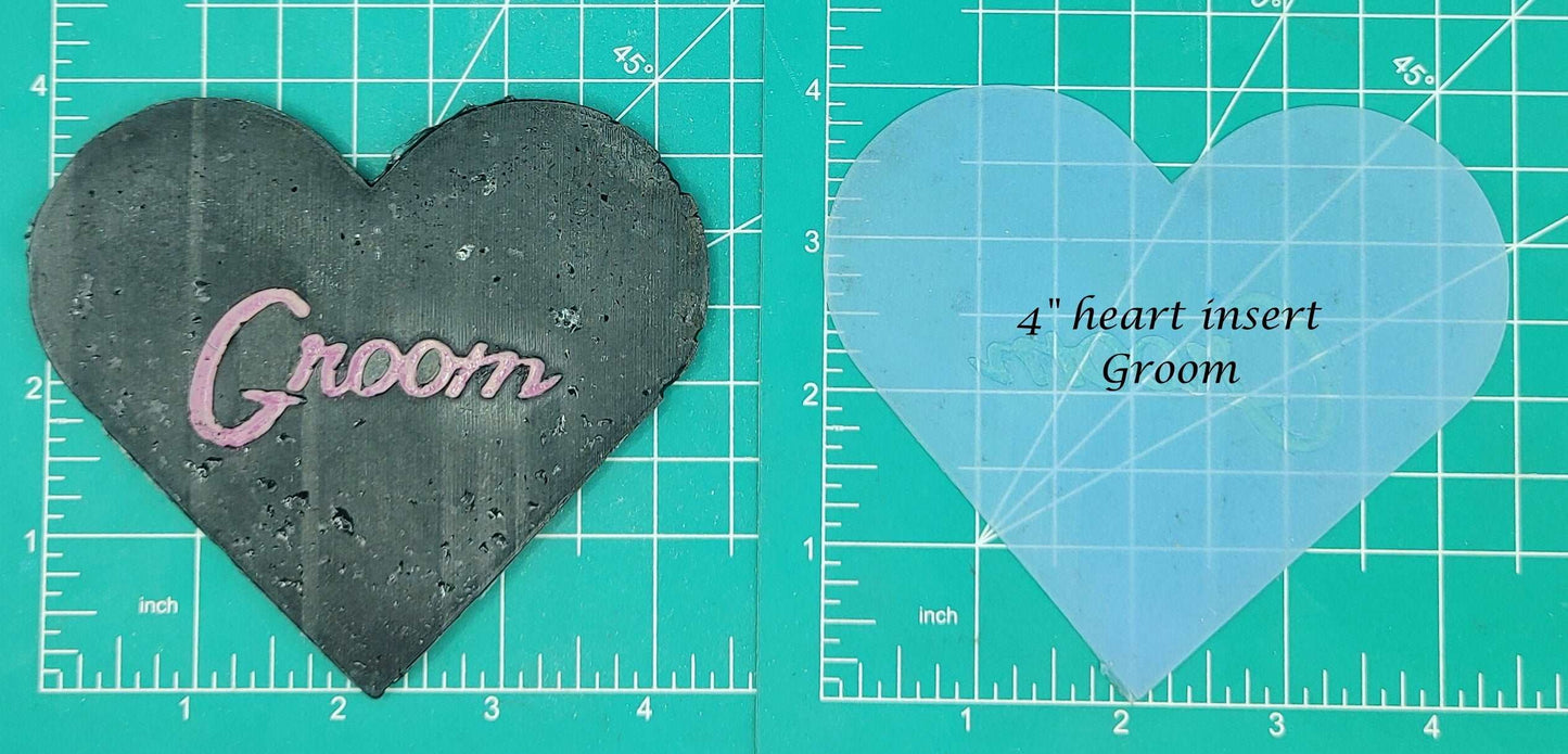 4" Heart Inserts - Silicone Freshie Molds