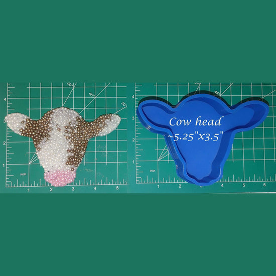 Cow Head Inserts - Silicone Freshie Mold