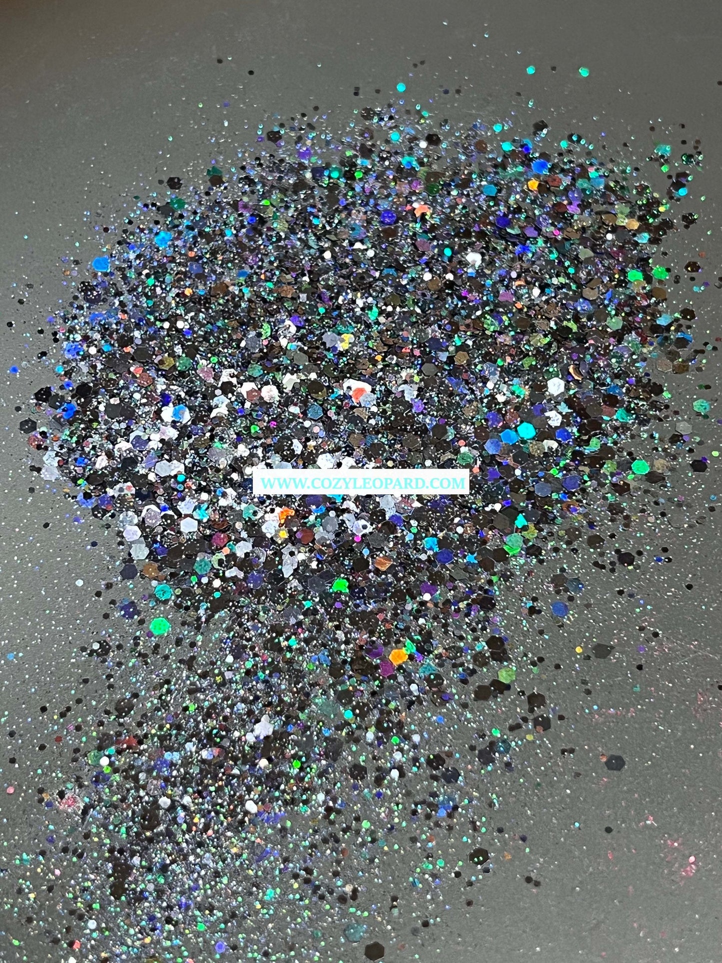 Black Galaxy Holographic Chunky Mixed Glitter