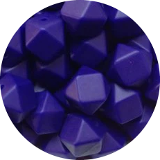 14mm Hexagon Indigo #2