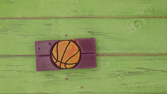 Load and play video in Gallery viewer, Basketball Snap Out Center Wax Melt Snap Bar Silicone Mold

