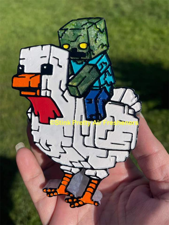 Chicken Rider - Silicone Freshie Mold
