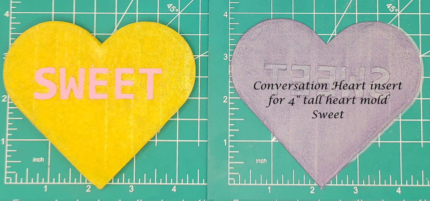 4" Heart Inserts - Silicone Freshie Molds