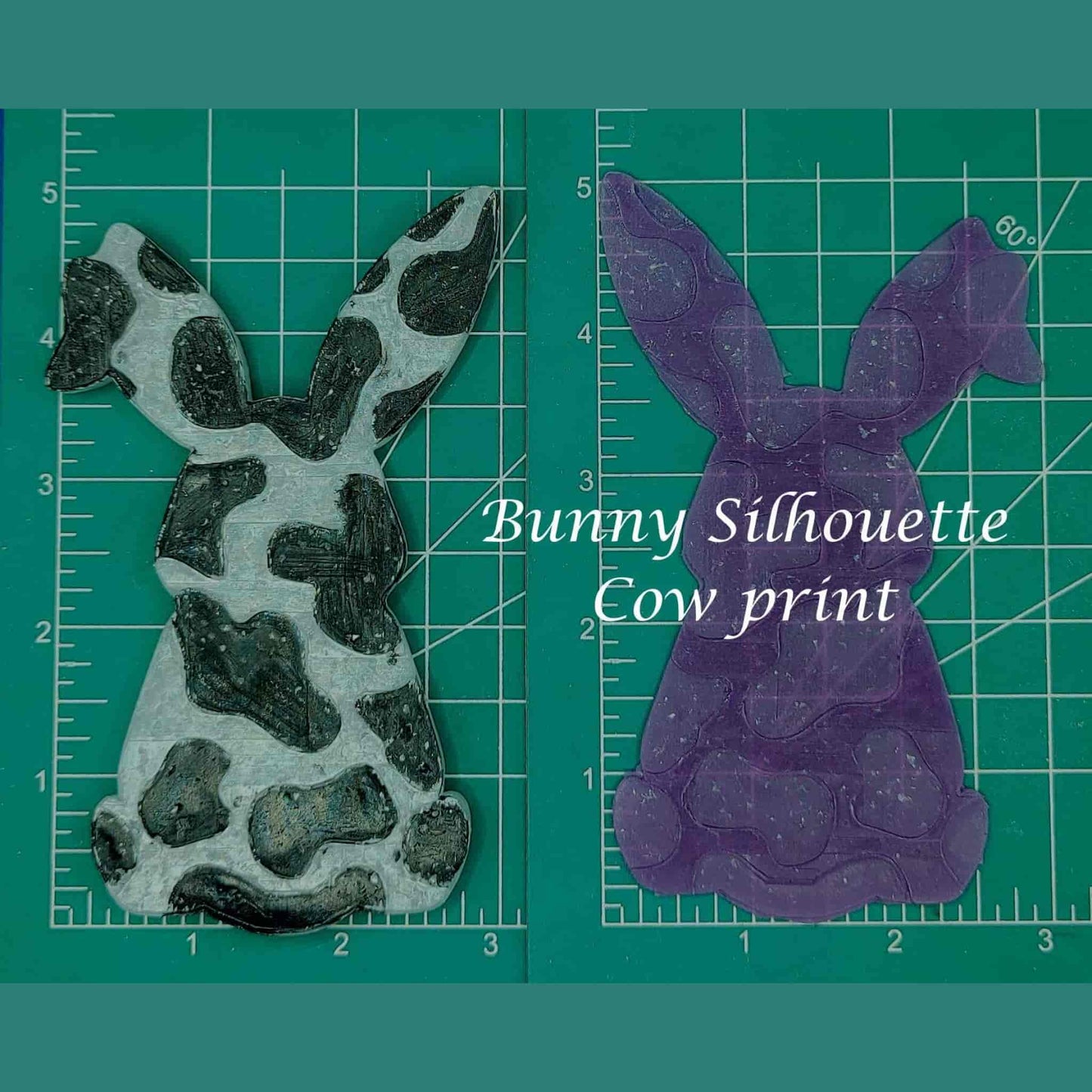 Bunny Silhouette Inserts- Silicone Freshie Mold