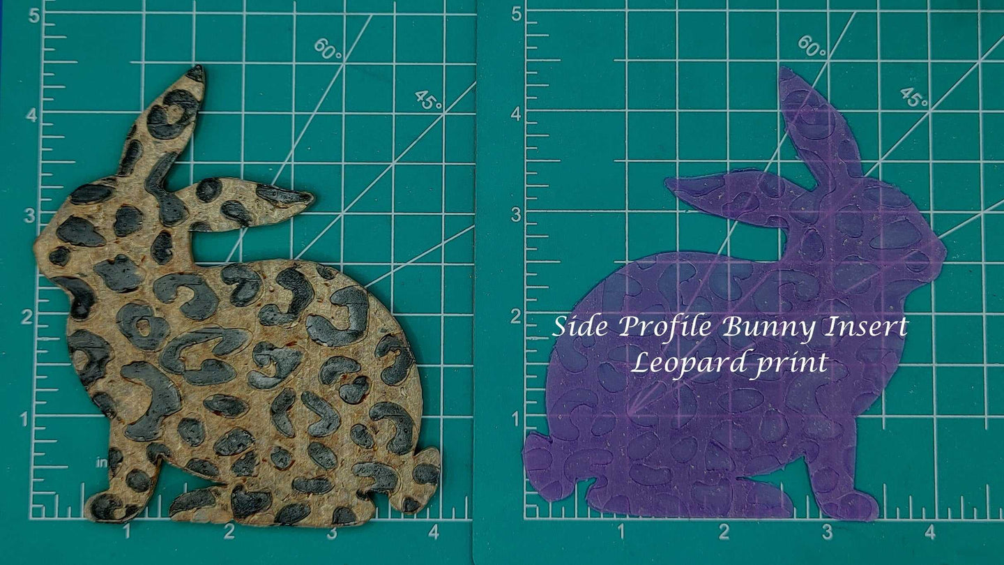 Easter Bunny Side Profile Inserts - Silicone Freshie Mold