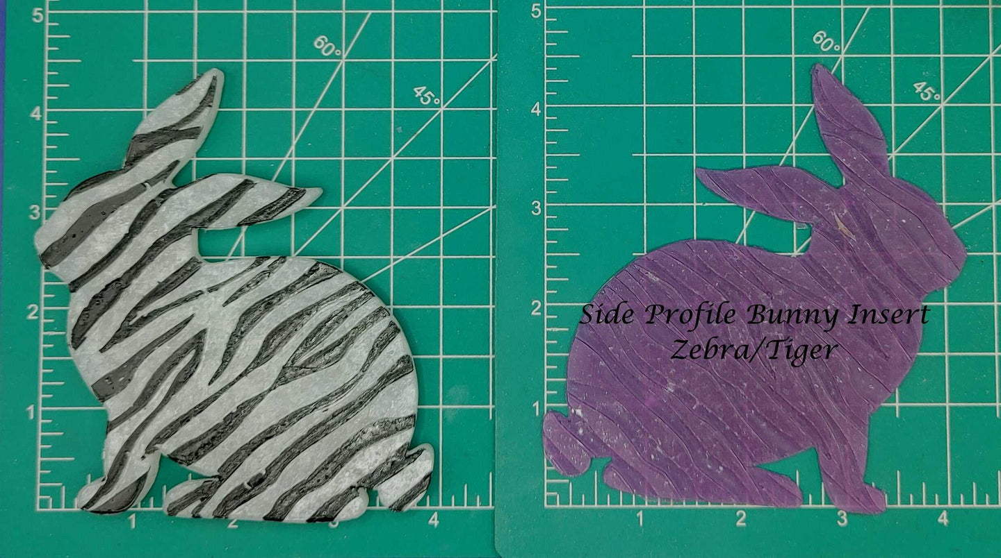 Easter Bunny Side Profile Inserts - Silicone Freshie Mold