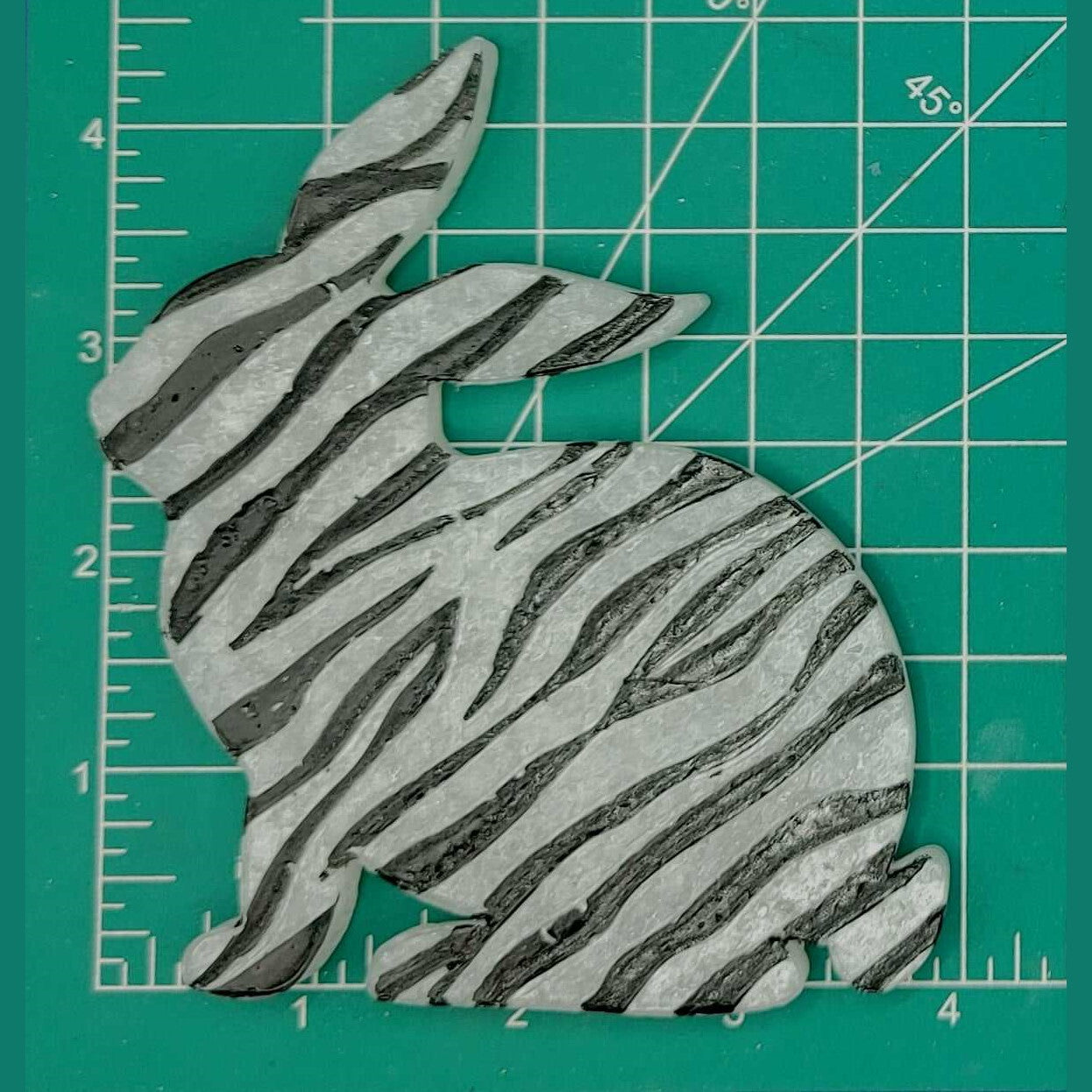 Easter Bunny Side Profile Inserts - Silicone Freshie Mold