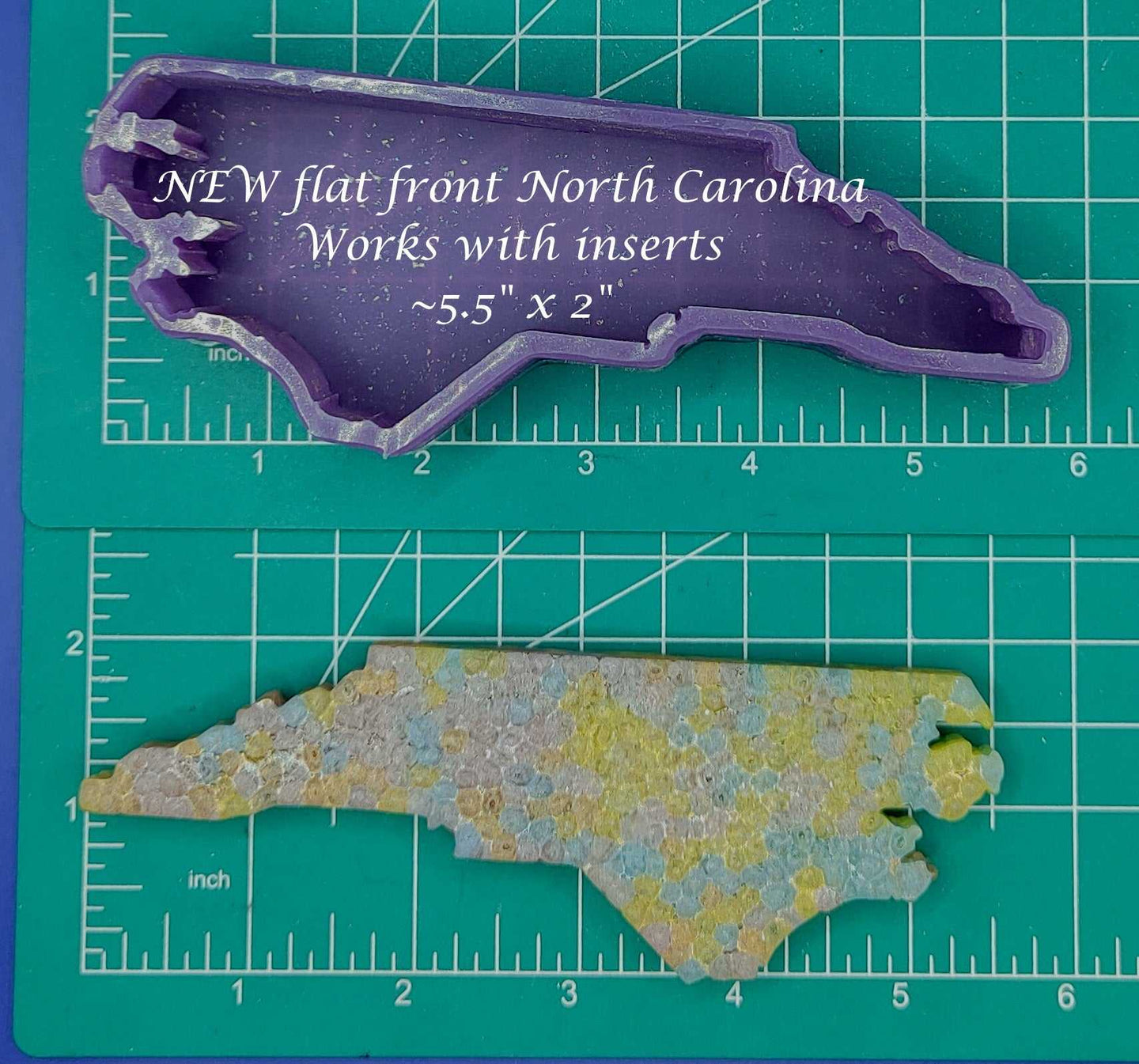 North Carolina- Flat Front - Silicone Freshie Mold