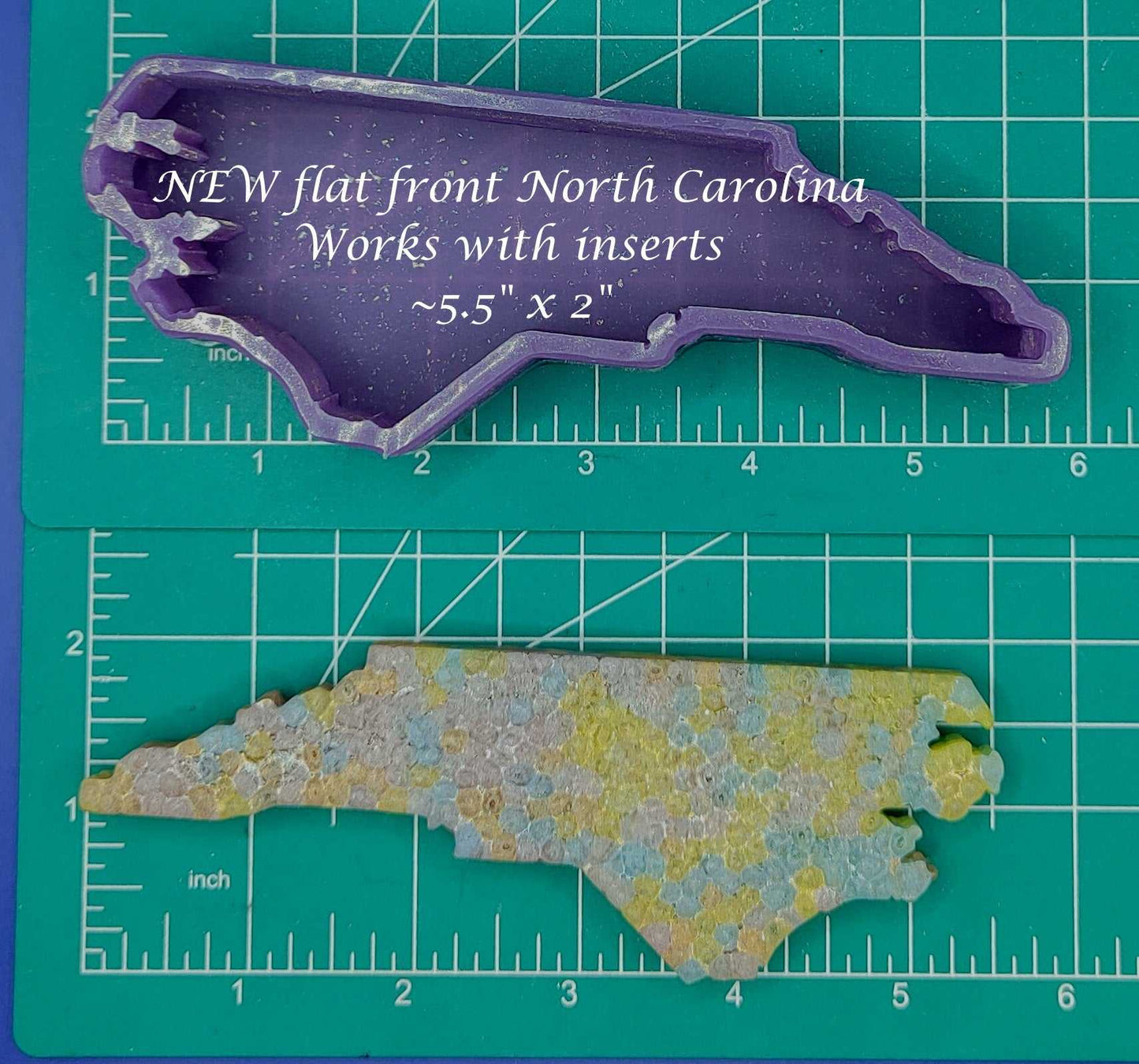 North Carolina- Flat Front - Silicone Freshie Mold - Silicone Mold