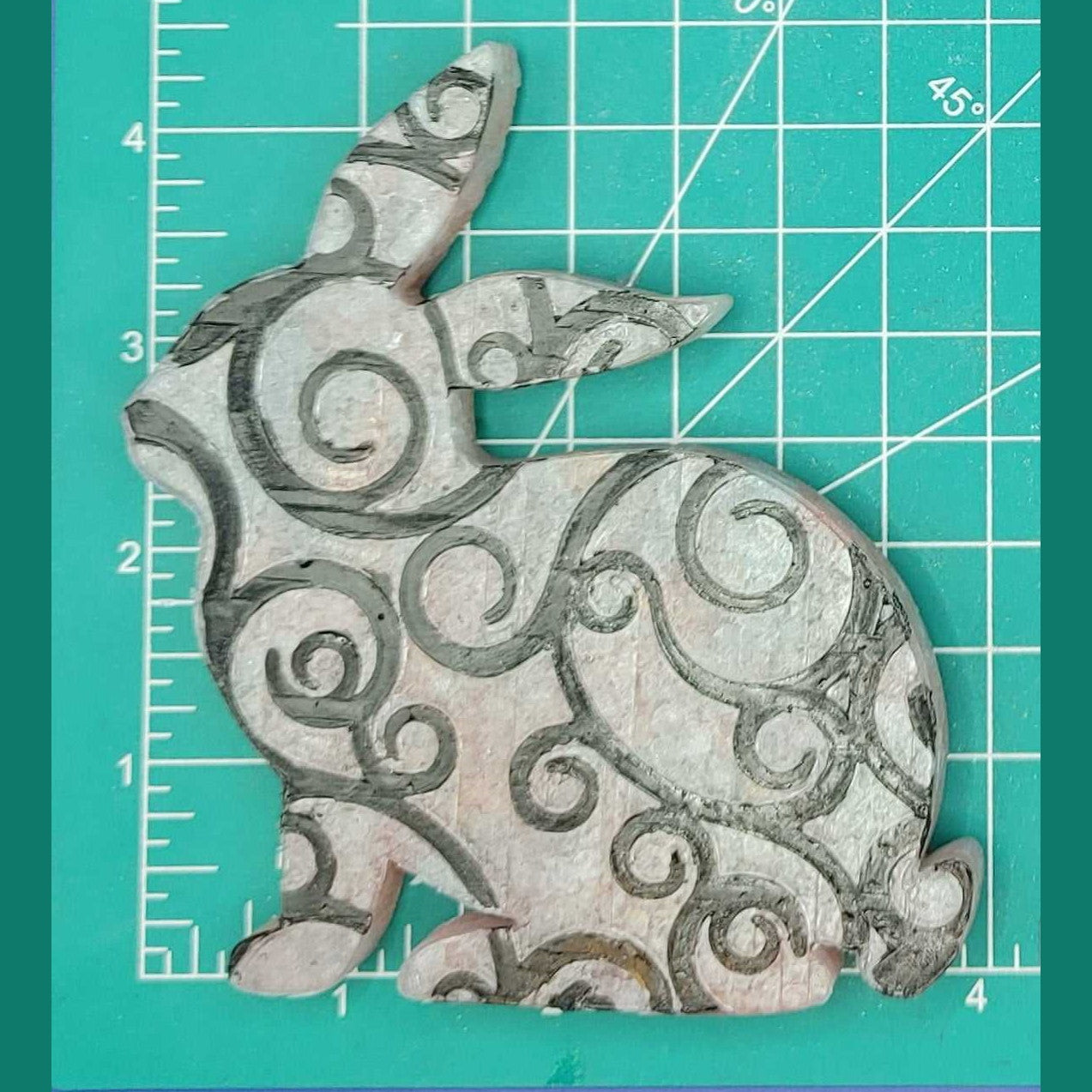 Easter Bunny Side Profile Inserts - Silicone Freshie Mold