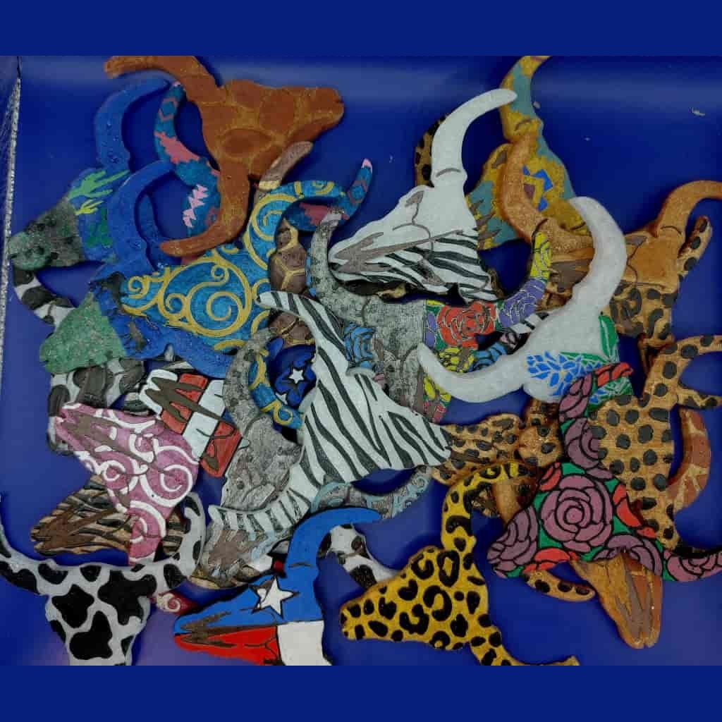 Steer Skull Inserts - Silicone Freshie Mold