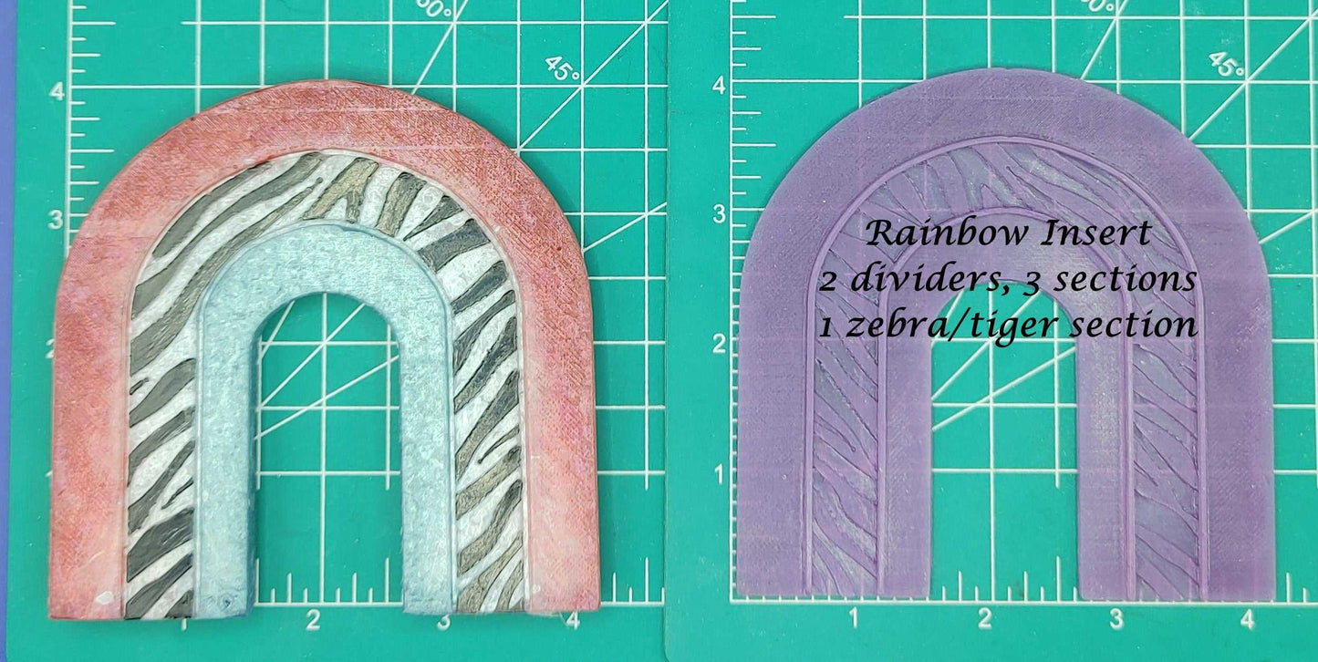 Rainbow Inserts- Silicone molds for aroma beads/freshies