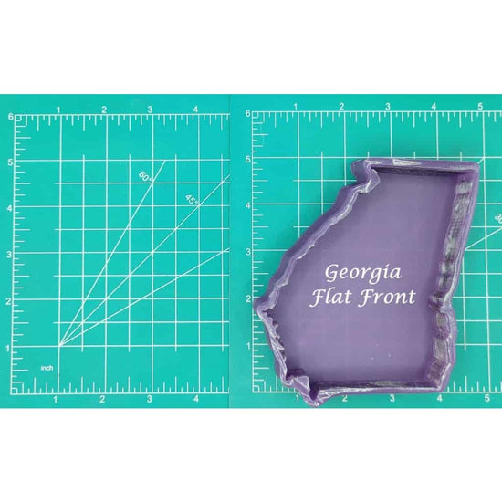 Georgia - Flat Front - Silicone Freshie Mold - Silicone Mold