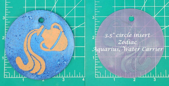 Zodiac Inserts for 3.5" Circle molds - Silicone Freshie Molds - Silicone Mold