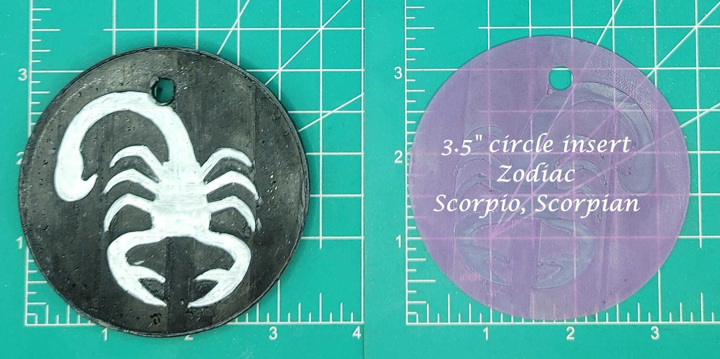 Zodiac Inserts for 3.5" Circle Molds