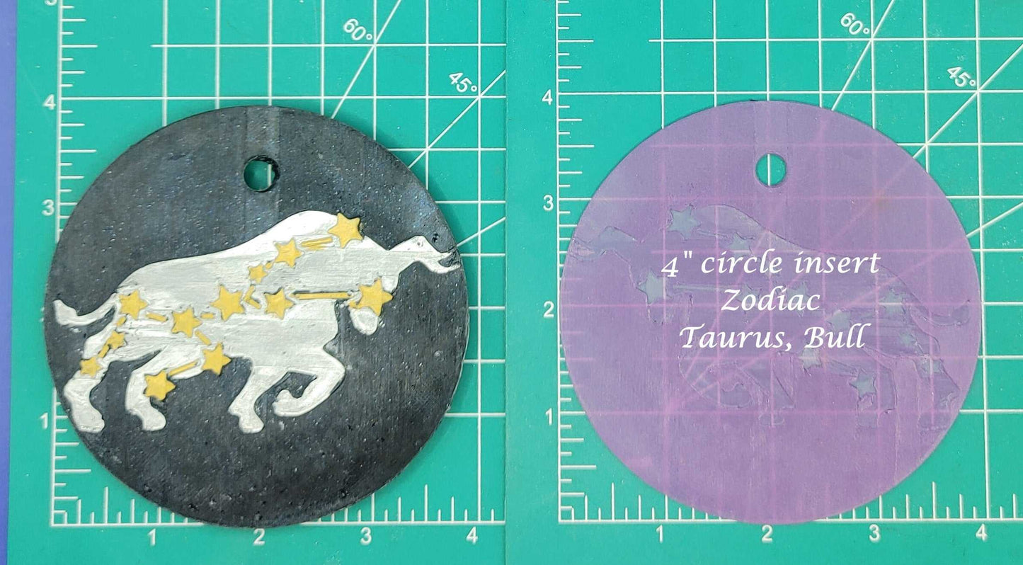 Zodiac Inserts for 4" Circle molds - Silicone Freshie Molds