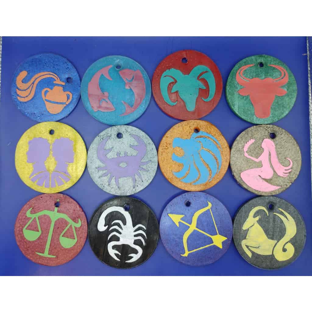 Zodiac Inserts for 3.5" Circle molds - Silicone Freshie Molds - Silicone Mold